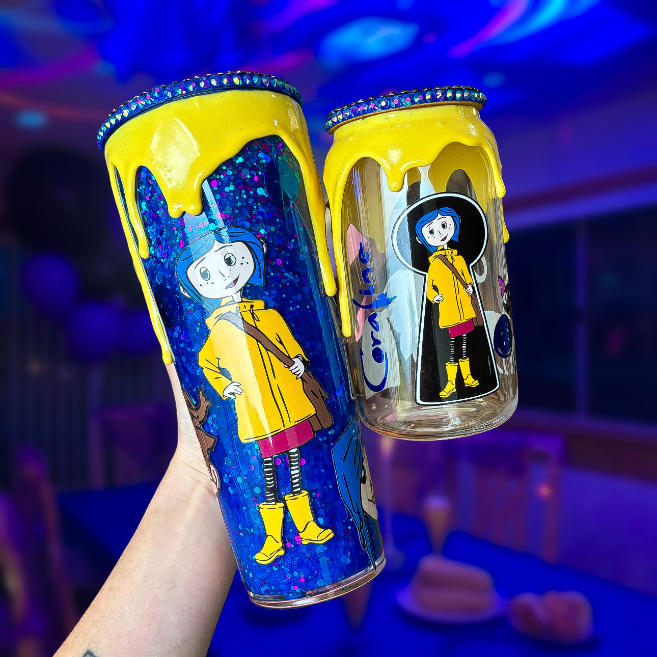 24OZ CORALINE SNOWGLOBE TUMBLER