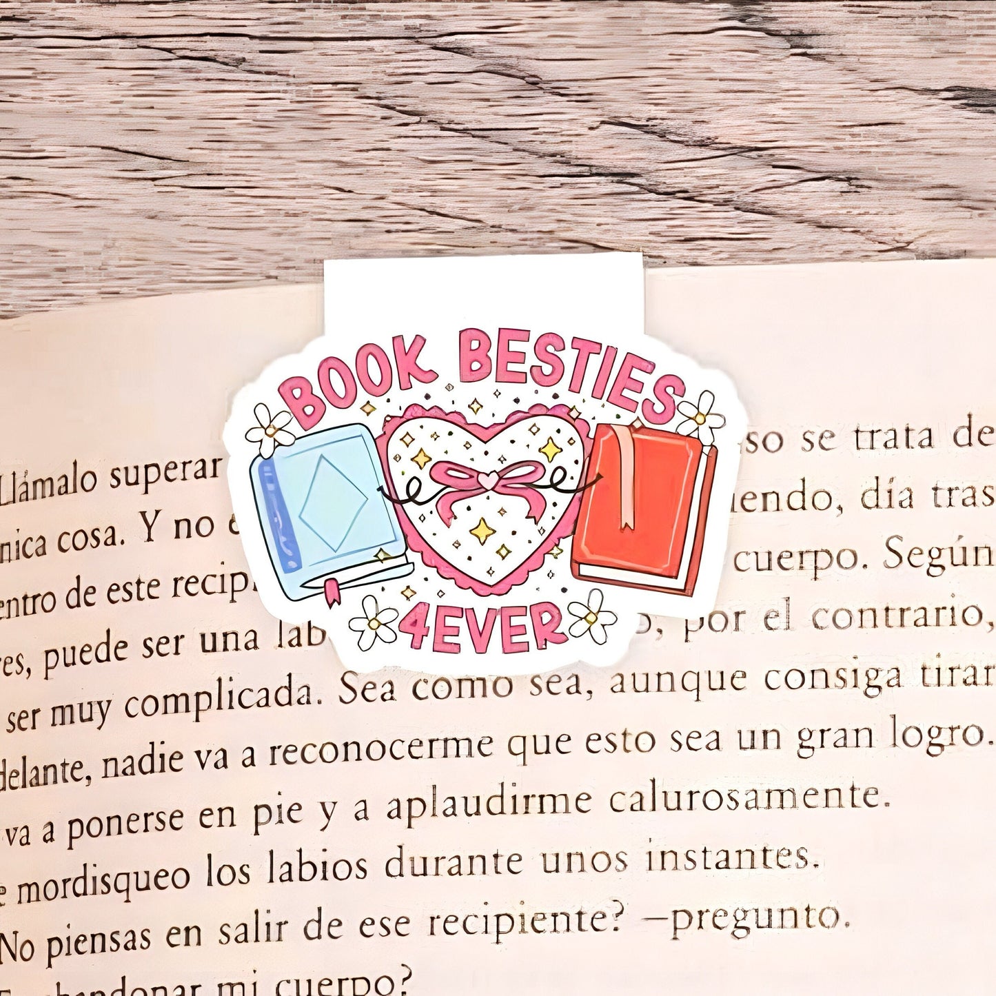 Girly Magnetic Bookmark | Page Saver | Cute Design Book | Spooky Bookmark | Book Lover Gift | Personalised Bookmark | Cute Bookmark