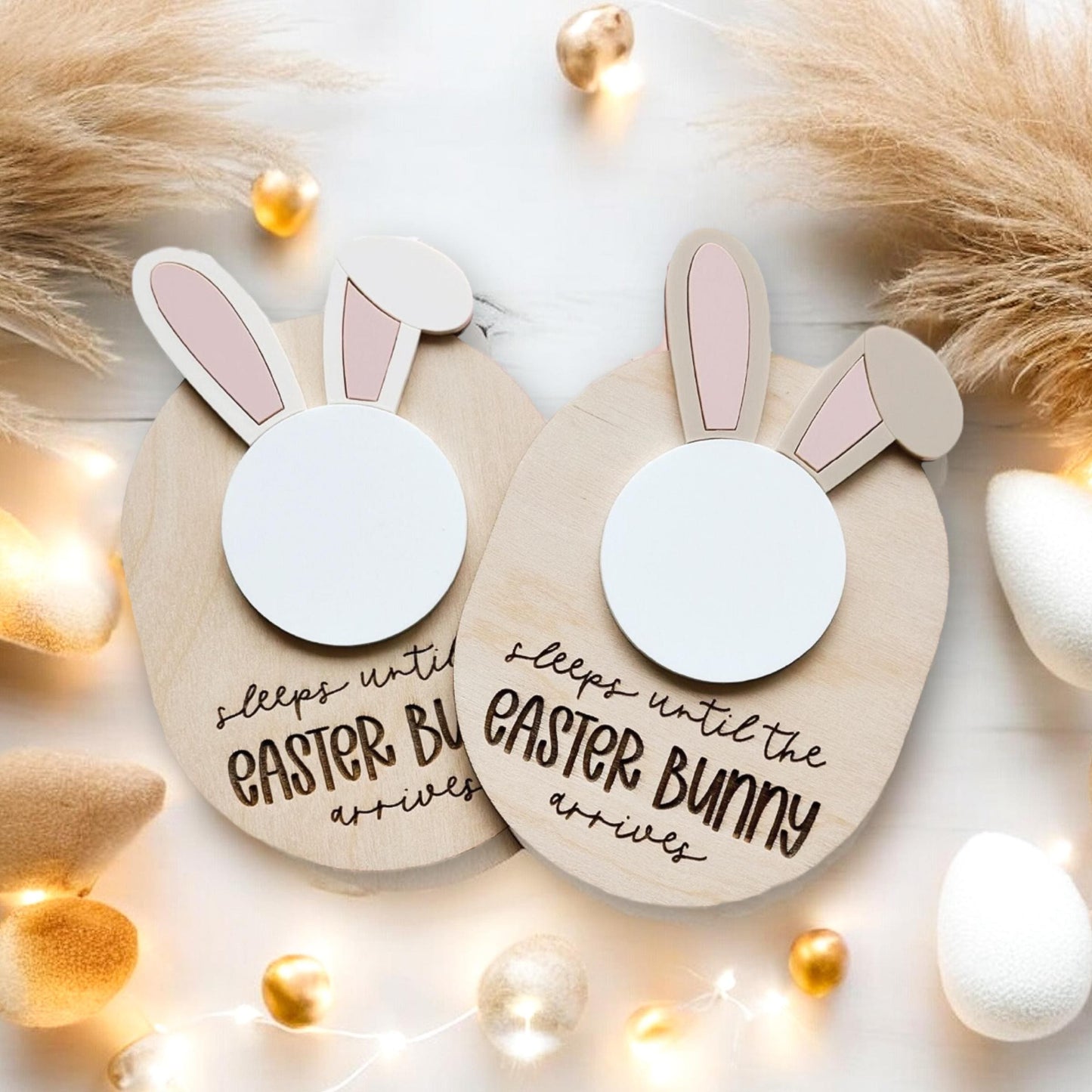 Days Until Easter Sign | Engraved Easter Countdown | Easter Decor Sign | Easter Bunny Countdown | Kids Easter Activities | Easter Box