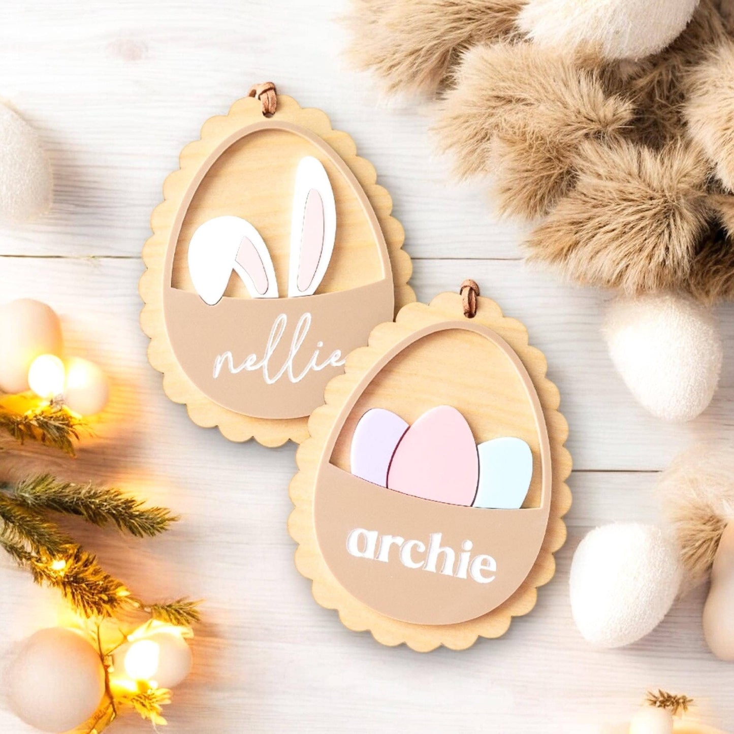 Personalised Easter Basket Name Tag | Easter Bunny Name Tag | Babys Easter Present | Personalised Easter Name Tag | Happy Easter