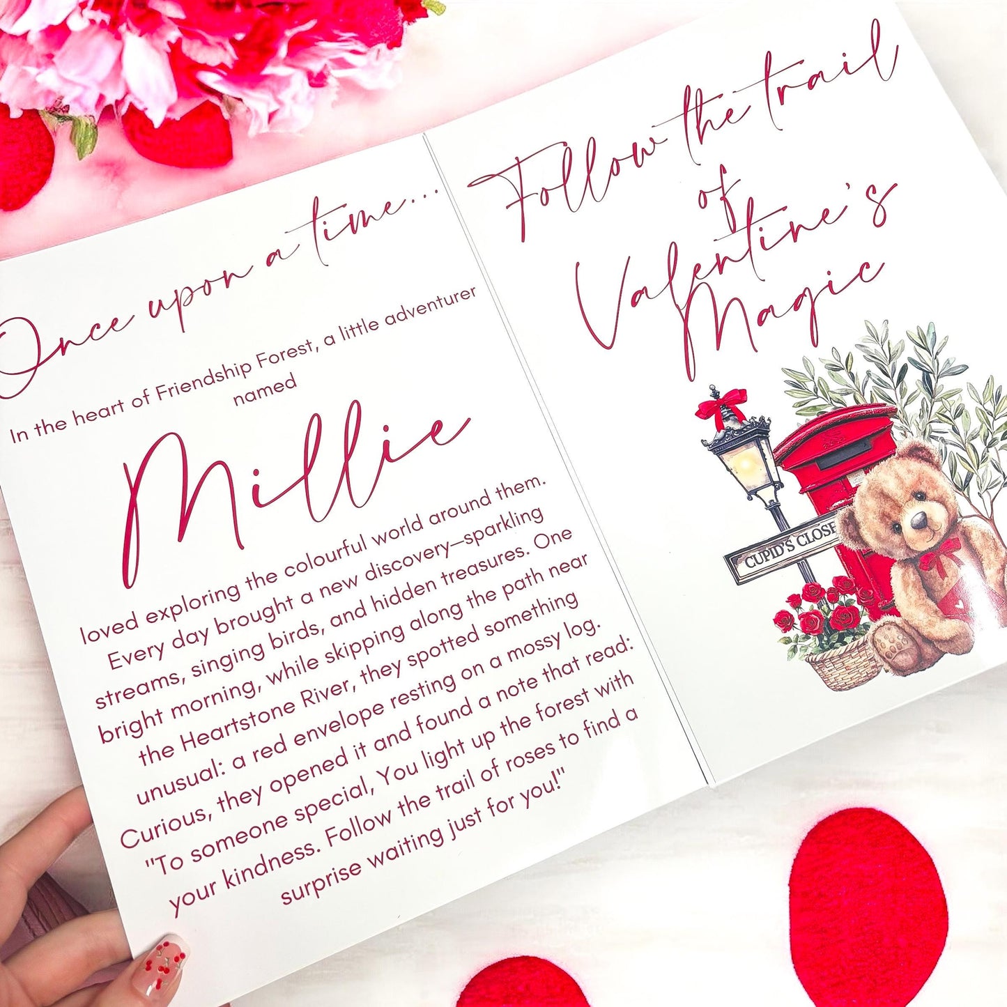 Personalised Valentines Day Story Book | Kids Valentine Activities | Baby First Valentines Story Booklet | Valentine Gifts for Children