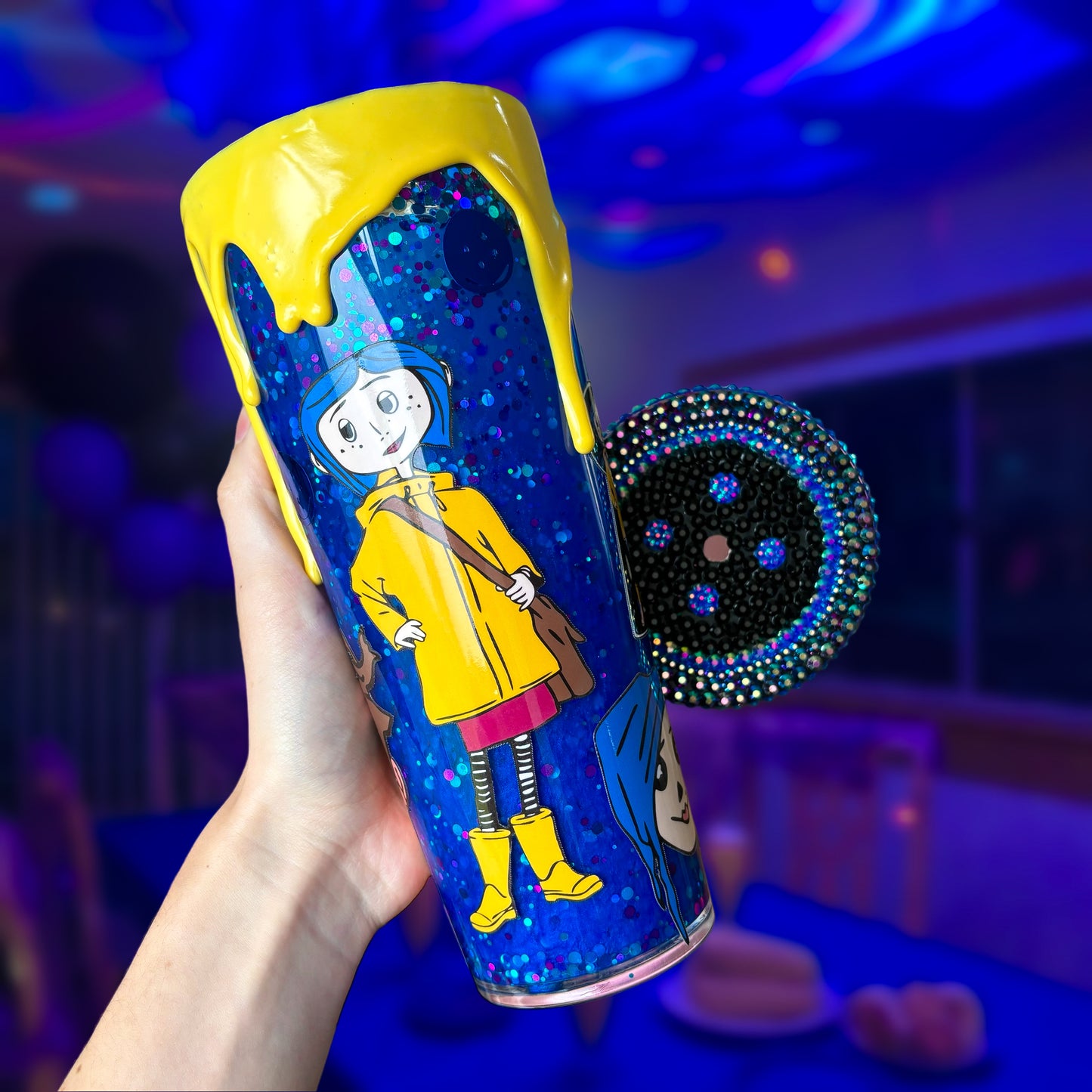 24OZ CORALINE SNOWGLOBE TUMBLER