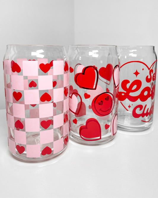 VALENTINES CAN GLASS COLLECTION