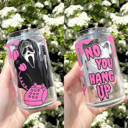 SCREAM GHOST FACE GLASS CAN