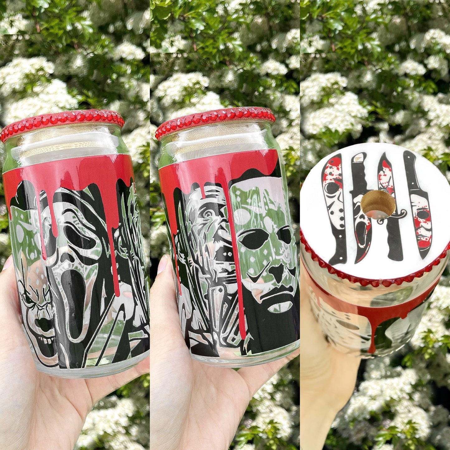 HORROR CHARACTER 16OZ GLASS CAN