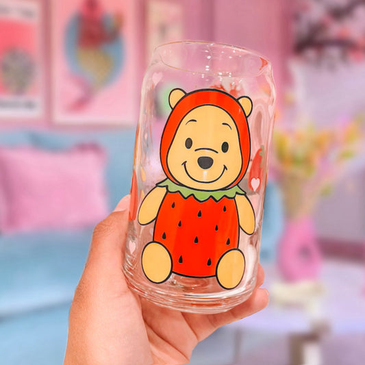 HONEY BEAR 16OZ GLASS CAN