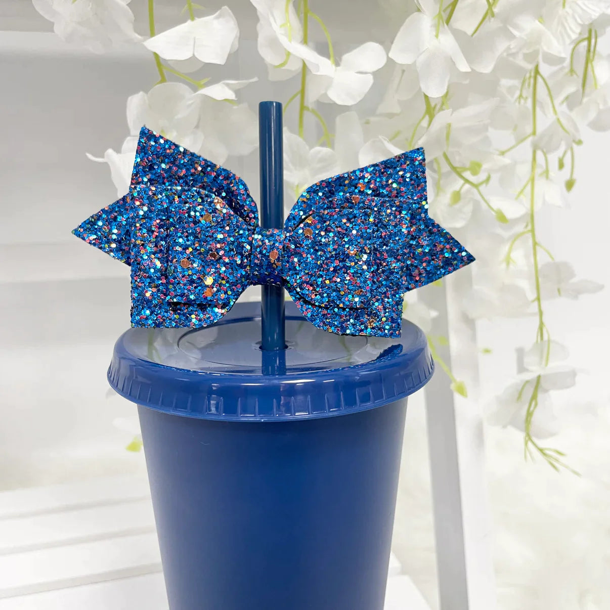 ROYAL BLUE BOW TOPPER