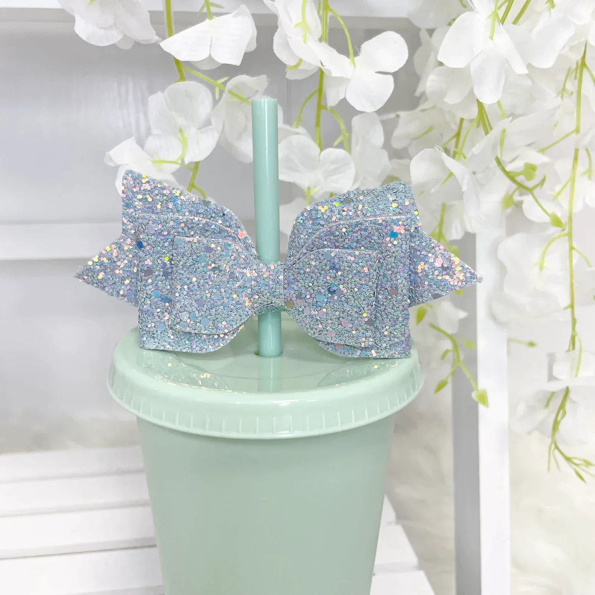COLOURFUL SILVER BOW TOPPER